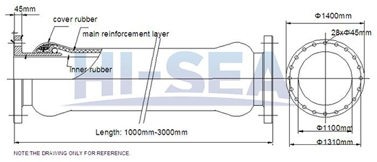 DN1100 discharge rubber hose drawing756622.jpg DN1100 discharge rubber hose drawing.jpg